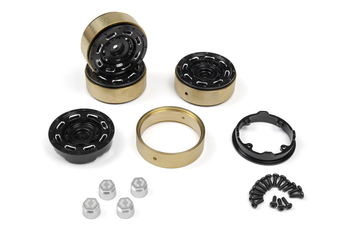 CC-8 Aluminum Wheel 1.3in (Black/4pcs)